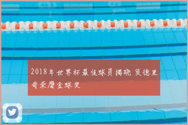 2018年世界杯最佳球员揭晓 莫德里奇荣膺金球奖